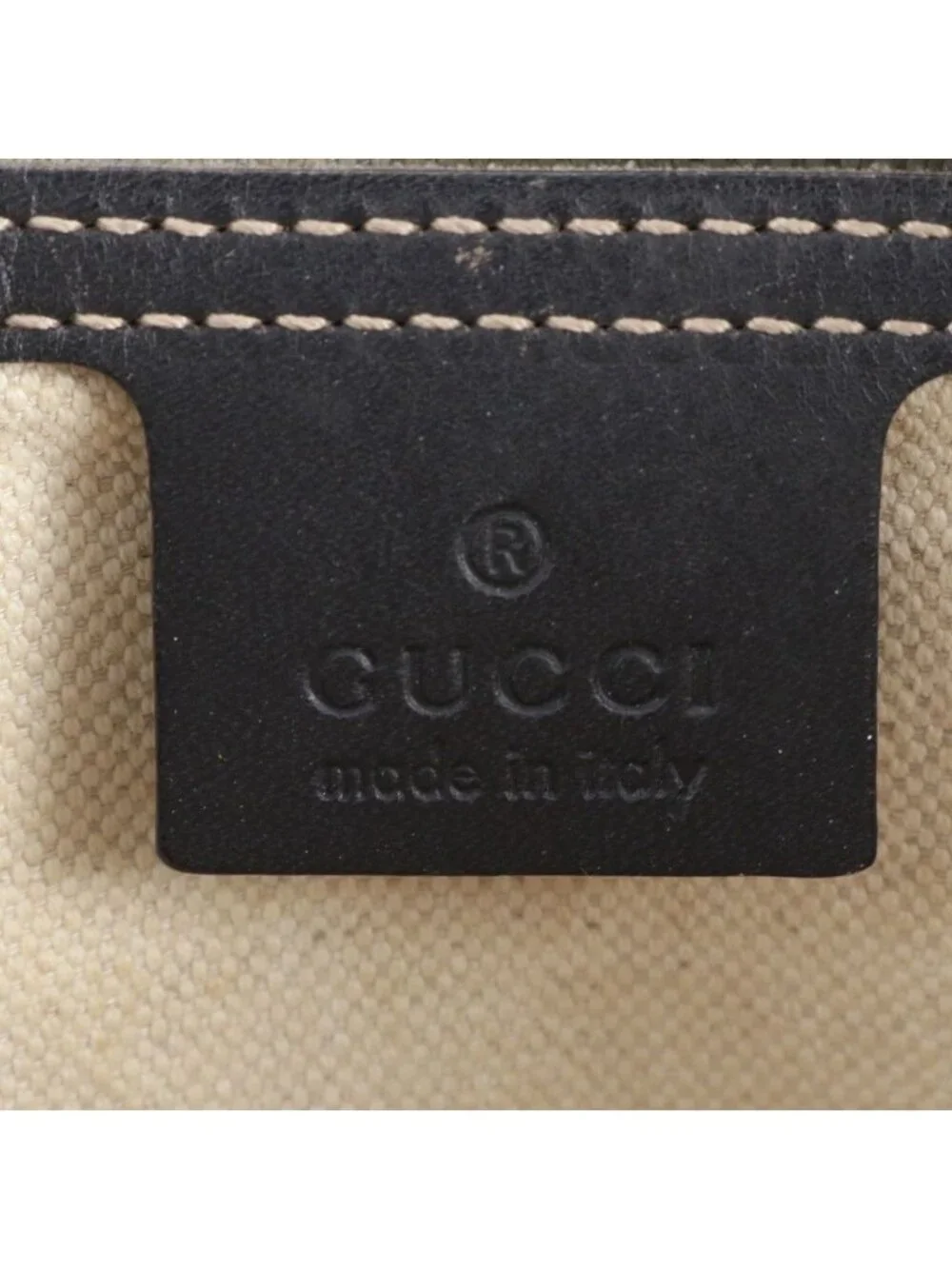 Gucci GG Supreme Leather Tote Shoulder Hand Navy Mbe - Picture 8 of 9